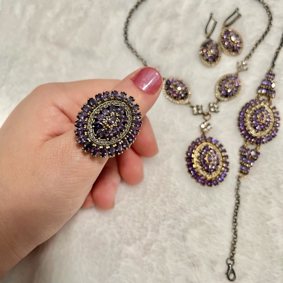 Turkish jewelry 925 silver set - Picture 3 of 5